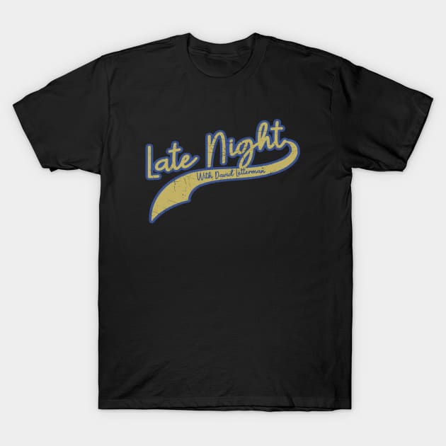 David Letterman_Late Night T-Shirt by anwara